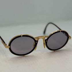 Vintage CAZAL MOD.644 Men's Sunglasses - Brown Metal - Lens Recommend Replace 