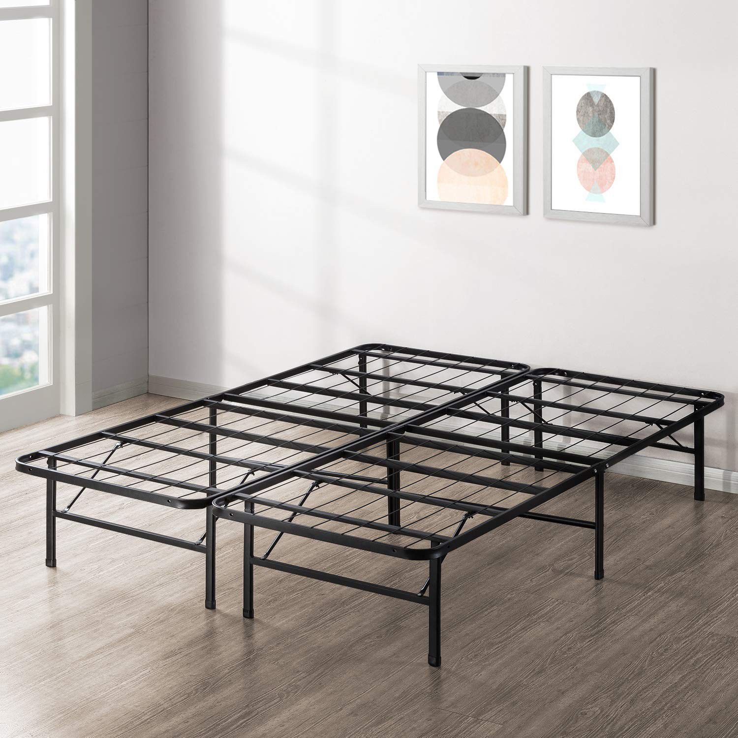 Queen size metal bed frame