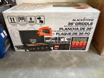 Brand New Blackstone 36" Griddle with Hood & Front Shelf