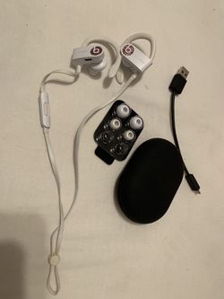 White Powerbeats Wireless