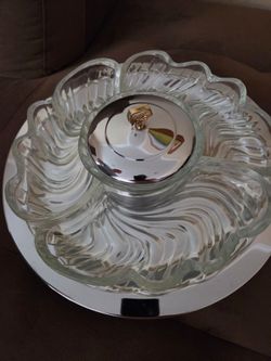 Glass Serving Platter with Lid