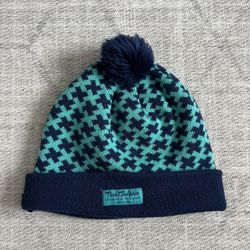 Pink Dolphin Adult Unisex Navy Blue/Blue Winter Beanie