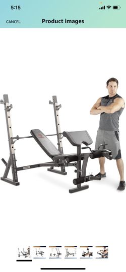 Weight Bench With Curl And Leg Pad