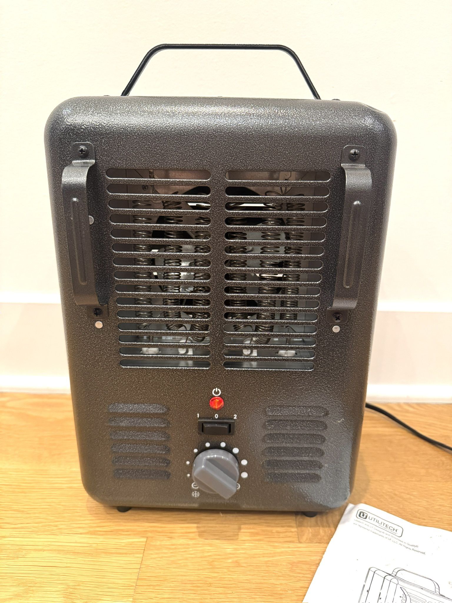 Utilitech 0485215 H-3013 Fan-Forced Utility Heater Portable 3 Setting - 14x10x5