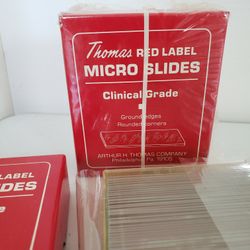 2 Boxes Thomas Red Label Micro Slides