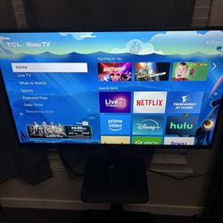 4 K 40 inch Roku Tv with Stand 