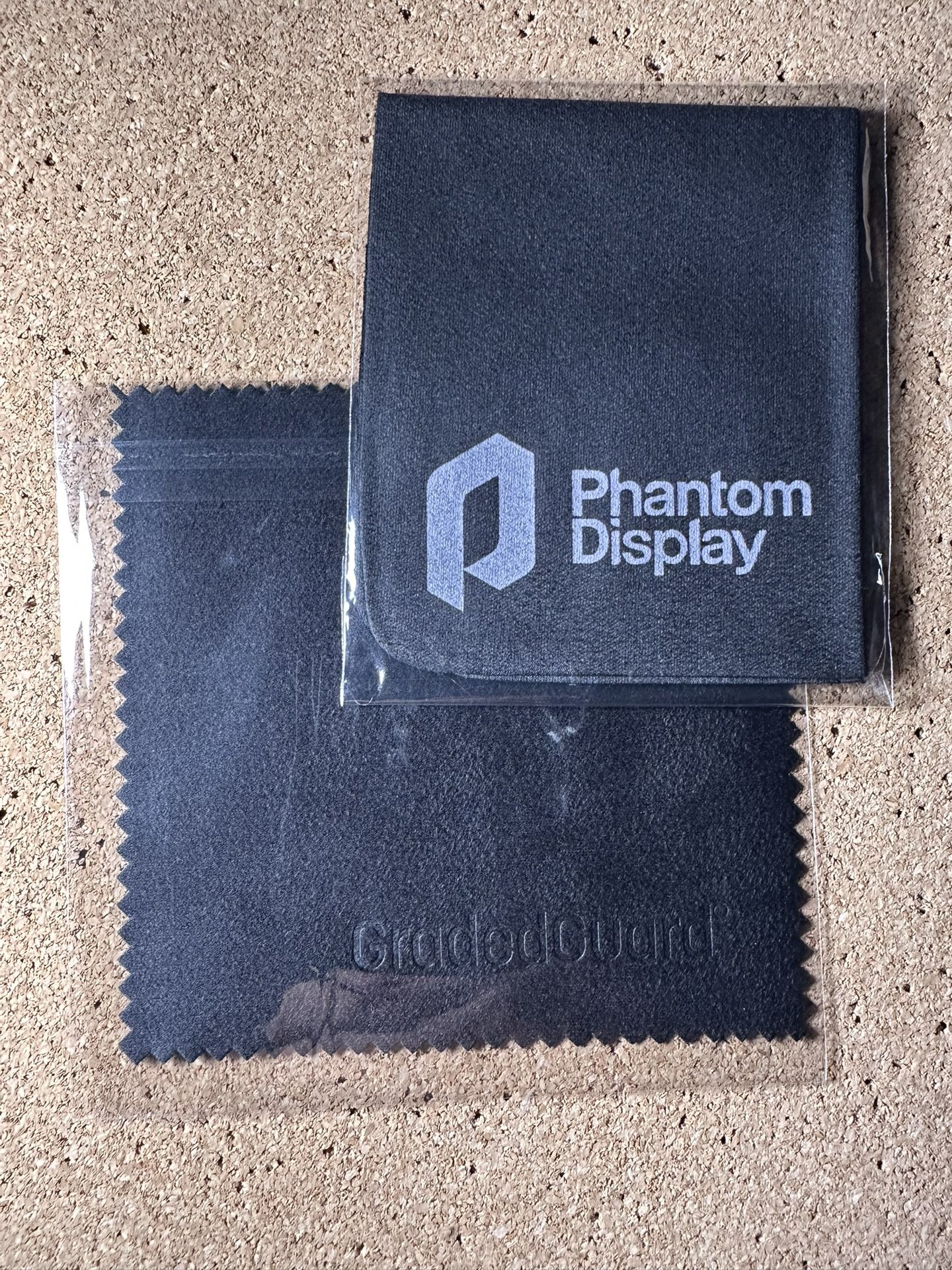 2x Phantom Display Microfiber Cleaning Cloths Premium for Phones / Glasses / Lenses