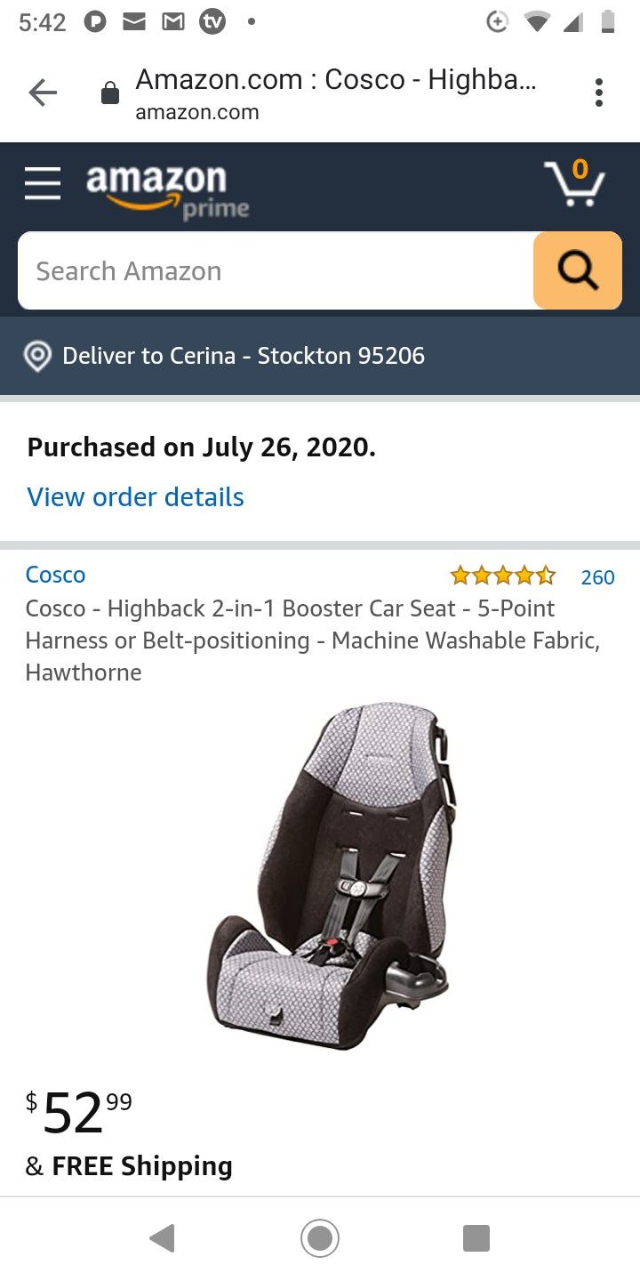 Cosco 2-in-1 booster seat