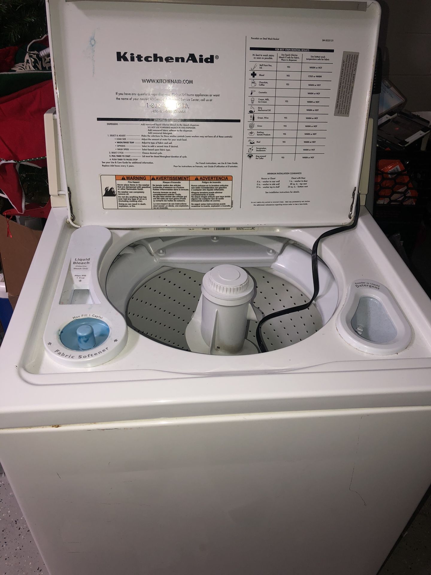 Kitchen Aid Washing Machine (for parts or for repair) for Sale in