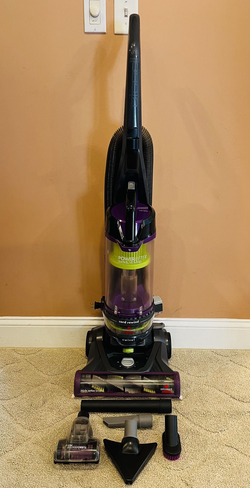 Bissell Powerlifter Swivel Rewind, Pet Vacuum Cleaner
