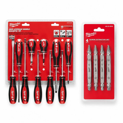 Milwaukee Tool Bundle — Screwdriver Set & Screw Extractor Set