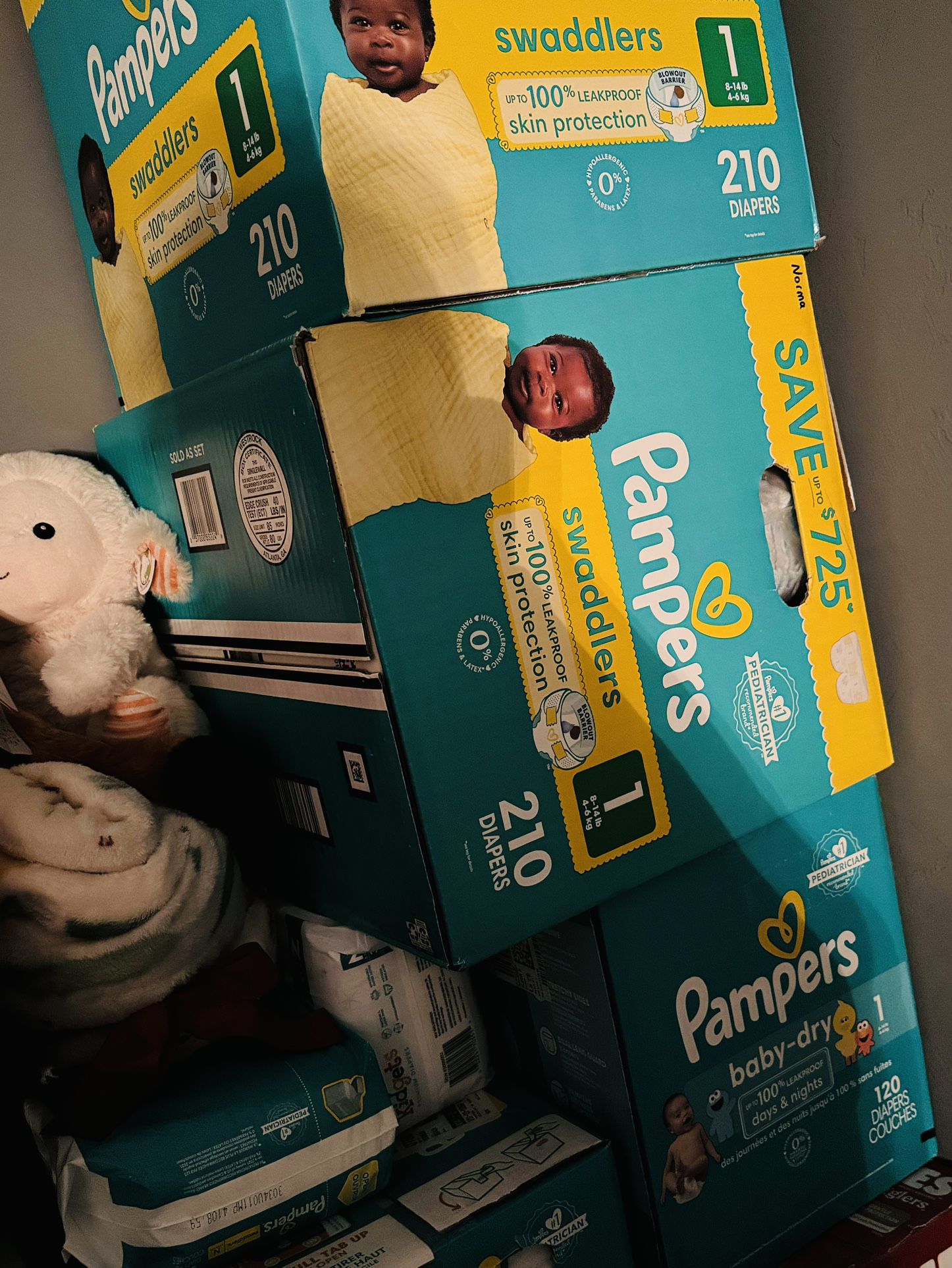 pampers- diapers 