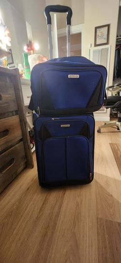 Small Blue Suitcase With Hygeine Bag Included