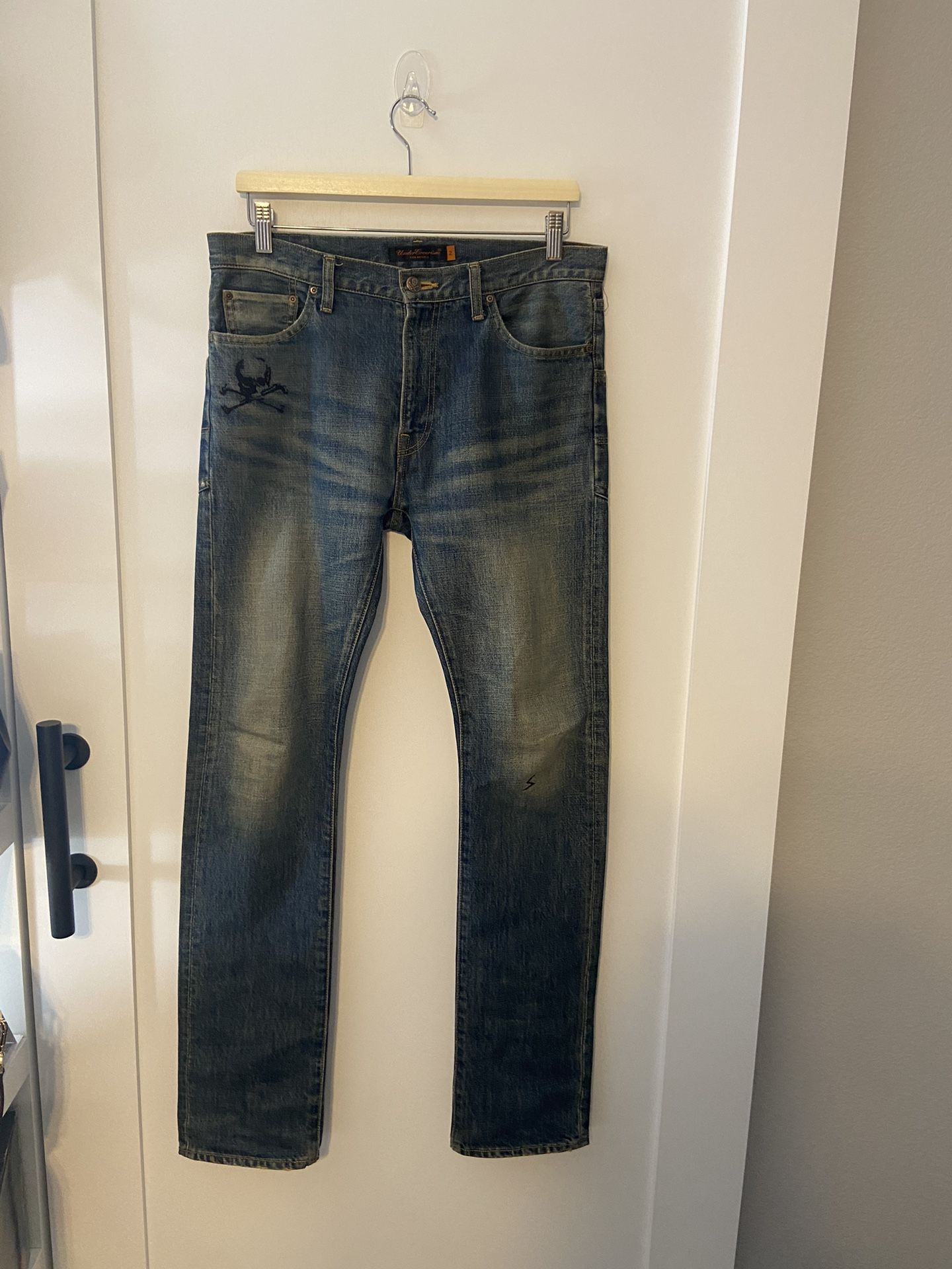 Undercover ‘Arts And Crafts’ Skull Denim Jeans