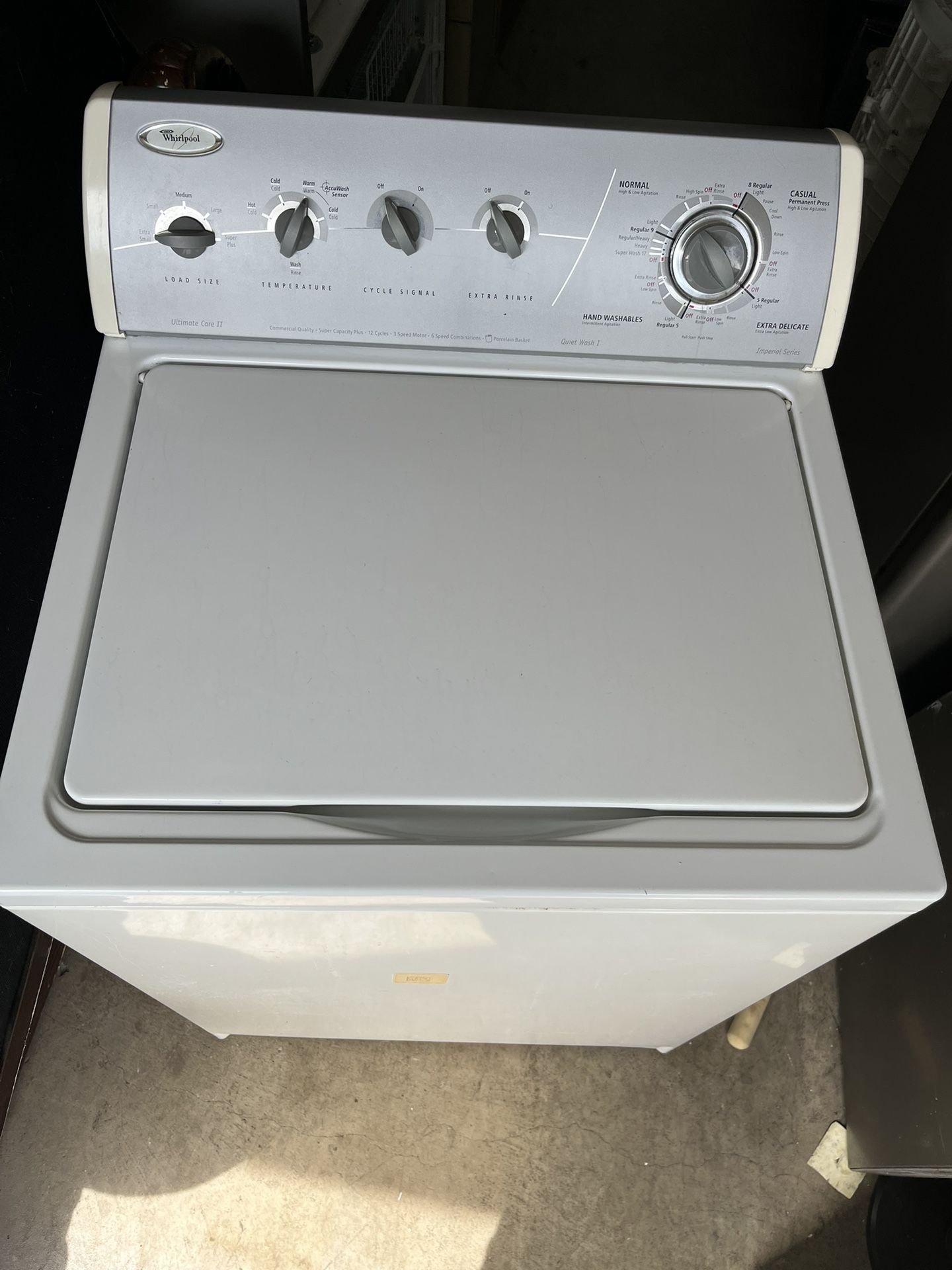 Whirlpool Washer Push Start