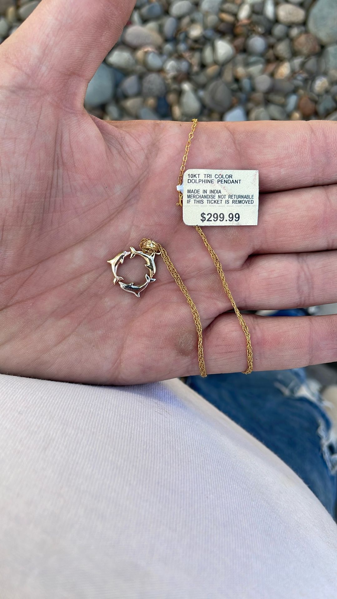 gold dolphin necklace