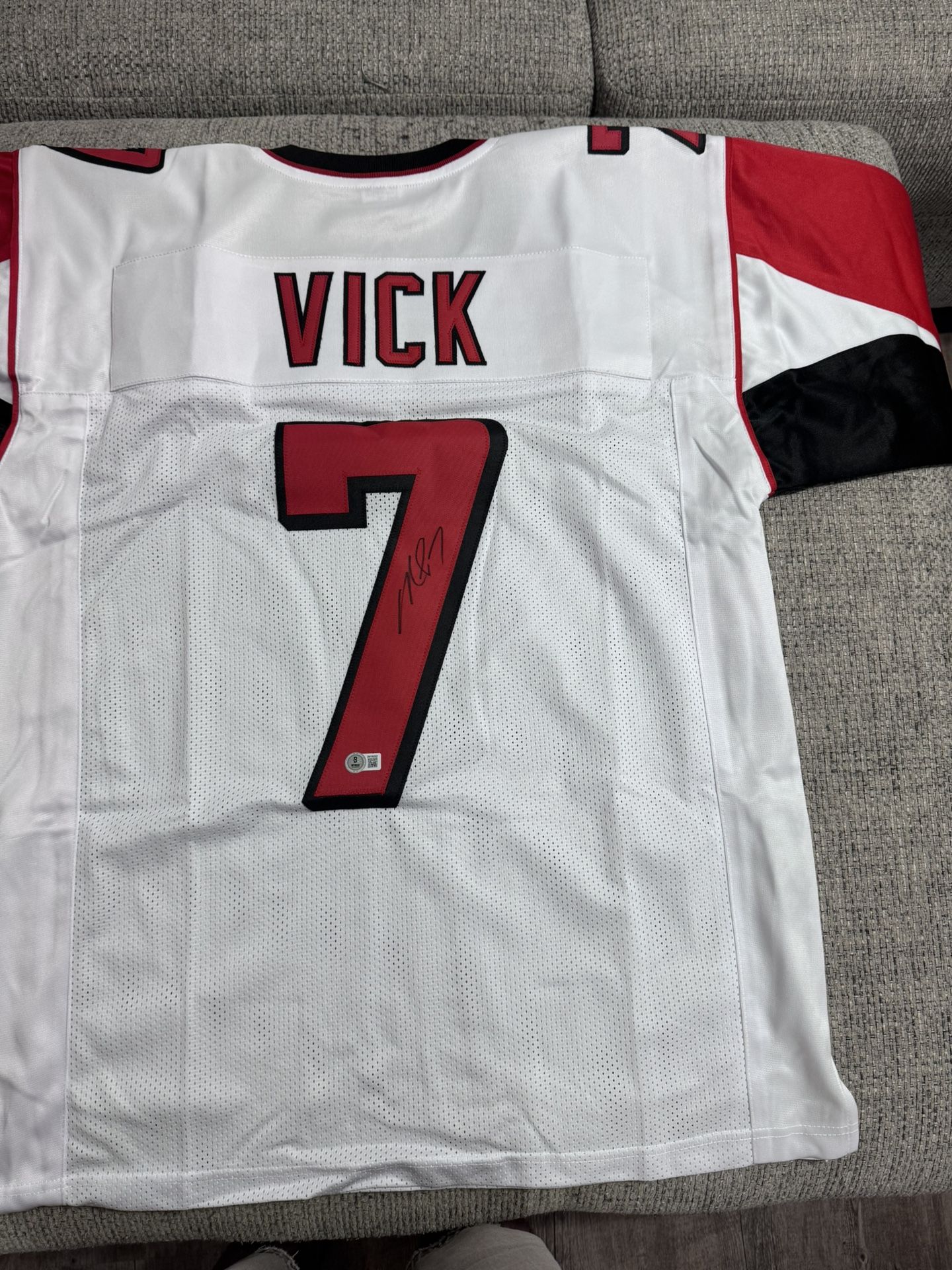 Michael Vick Signed Autograph Custom Jersey - Beckett Coa - Atlanta Falcons