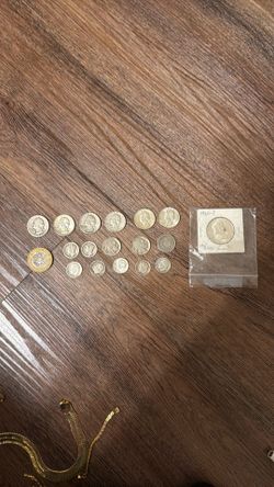 Lots of wheat Pennie’s, 1960 half dollar ms63  FBL, 1866 Indian  head graded 6 penny and some other silver coins