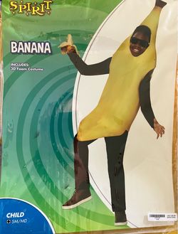 Banana Halloween Costume Child SM/MD