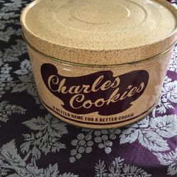 Vintage Charles Cookies Canister 