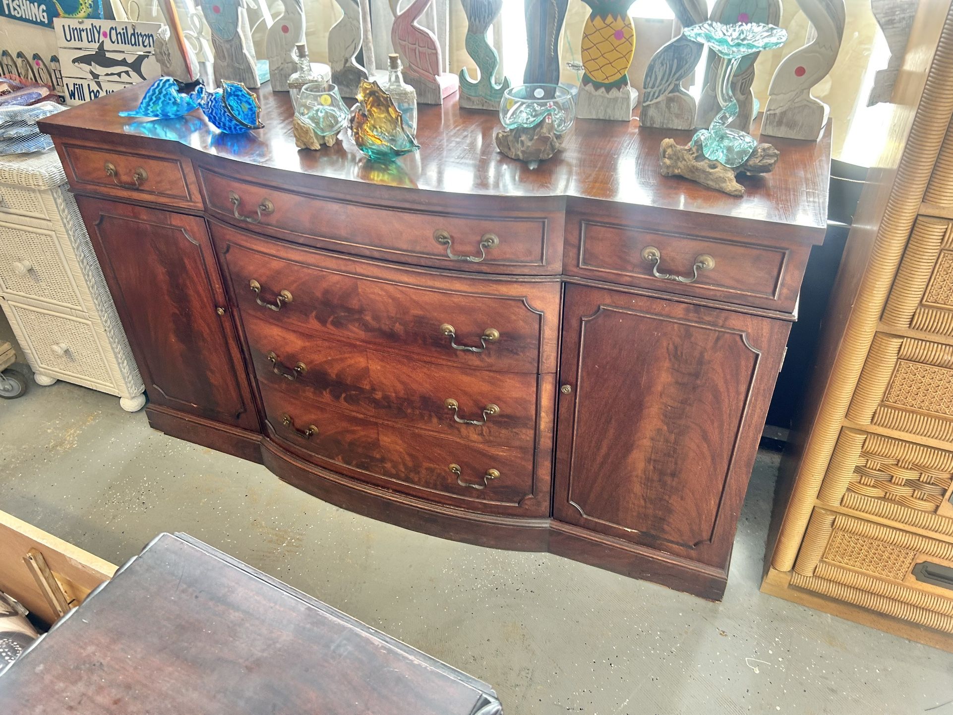 Antique Solid Wood Buffet