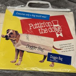 Puttin’ On The Dogg Costume for Large Dogs - “A Doggie Bag”   No Bones Included