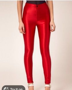 American Apparel Red Disco/Rider Pants Size XL