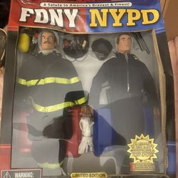 FDNY And NYPD Doll Post 911
