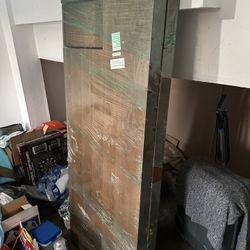 x2 Wooden Desk w/ black metal legs