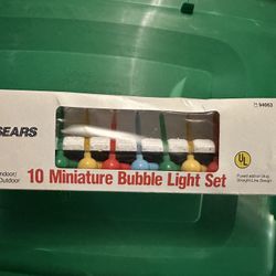 Vintage Sears Bubble Lights