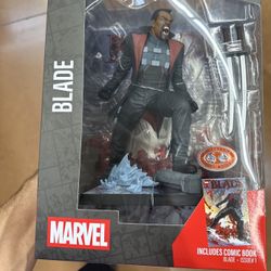 McFARLANE -Marvel Blade #1 Platinum Edition Resin Statue w/Comic Book BRAND NEW!