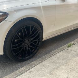 20 Inch Motive Wheels Gloss Black W/tires 
