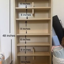 Light wood Bookcase Or Shelf 