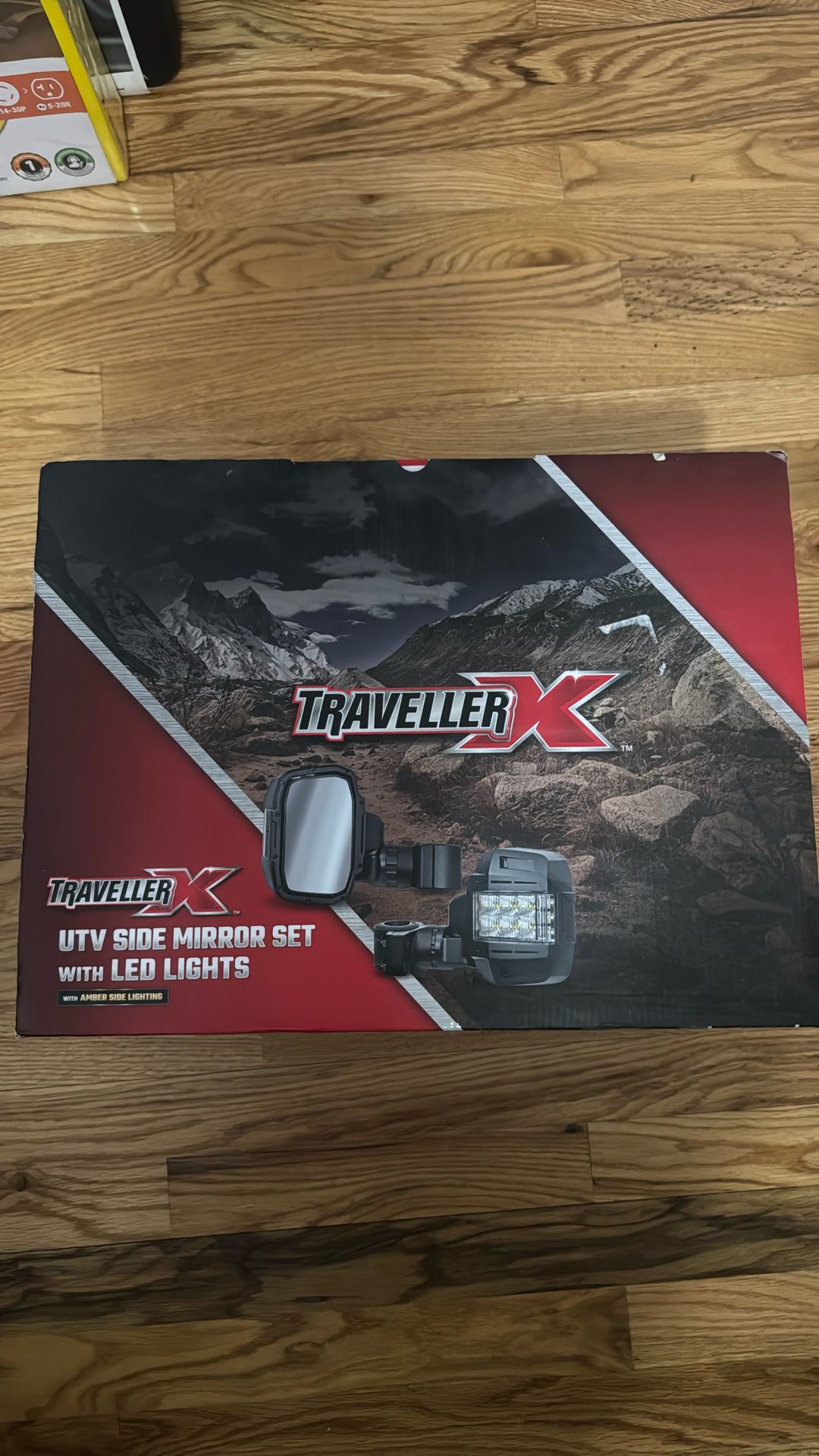 BRAND NEW NEVER USED TravellerX 2,200-Lumen UTV Side Mirrors with LED Lights, 2-Pack