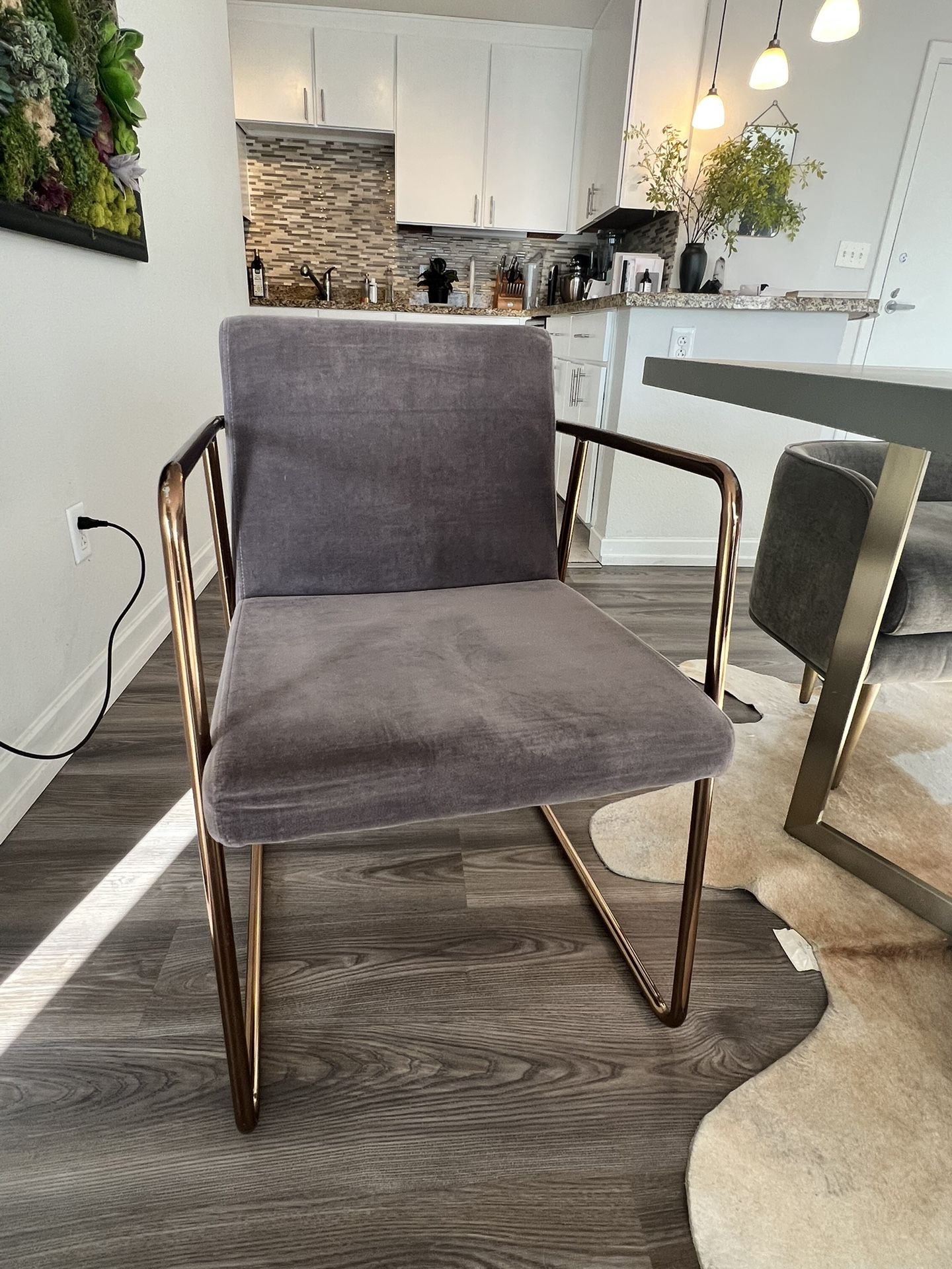 CB2 Rouka Dining chairs (x4)
