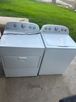 Whirlpool washer and gas dryer set, big tub