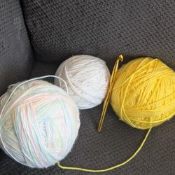 Yarn With Crochet Needle