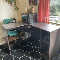 Corner Desk Table, Espresso Color