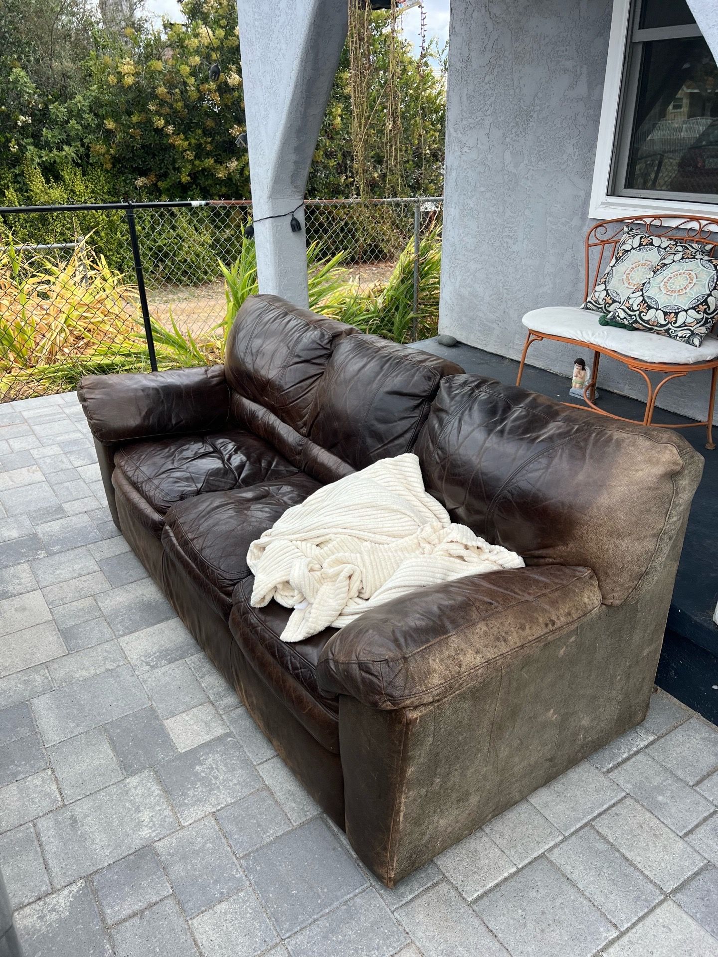 Leather couch