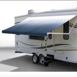 RecPro 15' RV Awning Replacement Fabric 14’1” Wide 8’ Extension UV Water Resist