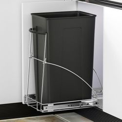 Pull Out Trash Can Under Cabinet, Requires 13" W X 18" D Cabinet, Under Sink Trash Can Kit, Slide Out Garbage for Kitchen(Not Included Can)