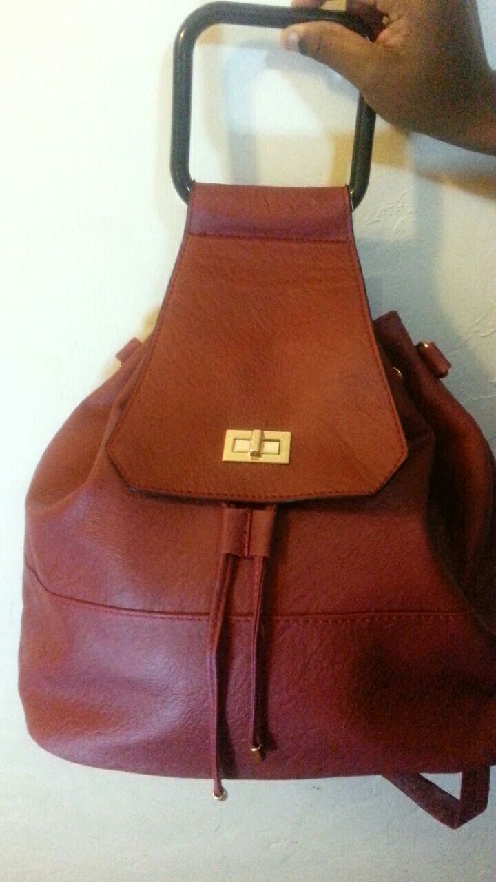Burgundy convertable purse