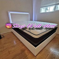 NEW  QUEEN BED FRAME AND MATTRESS 