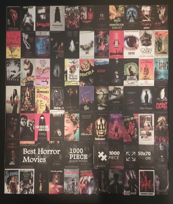 Best Horror Movies 1000pc Jigsaw Puzzle