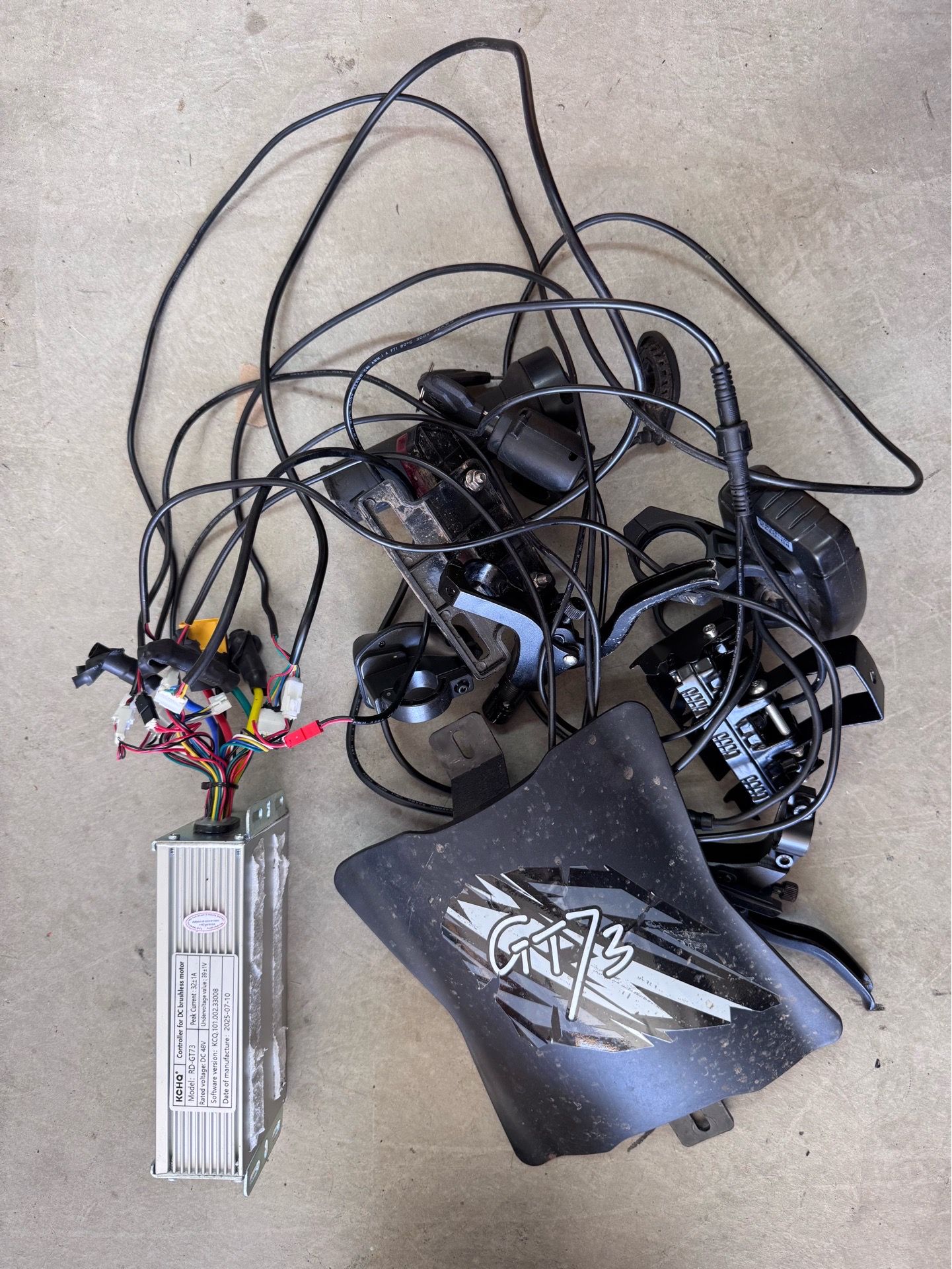 GT73/ebike 48V complete controller/wire harness