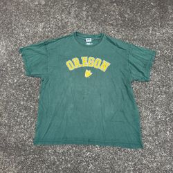 Oregon Ducks boxy fit green 2000s cotton t-shirt Size XXL but fits more like an XL #college #NCAA