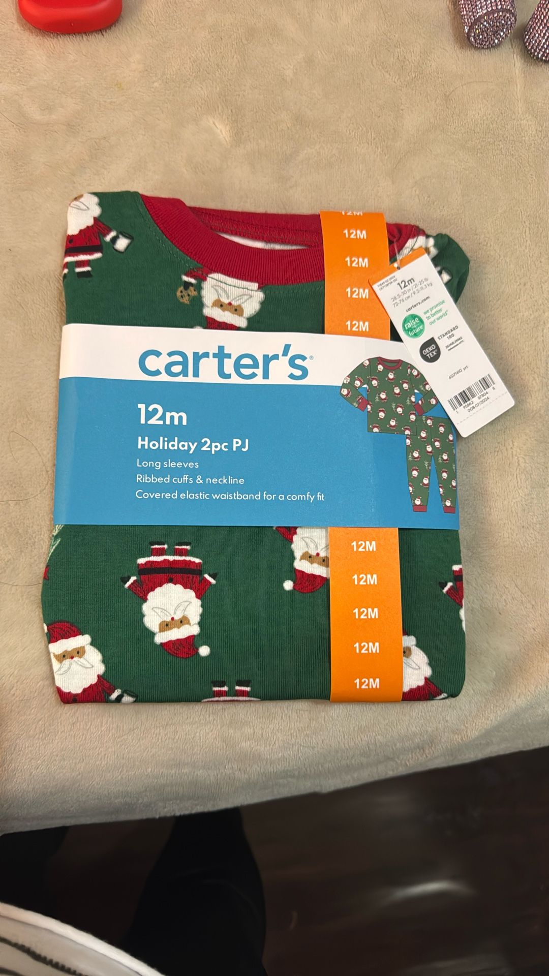 Long Sleeves 2 Pc Pj 12 Months $5 New