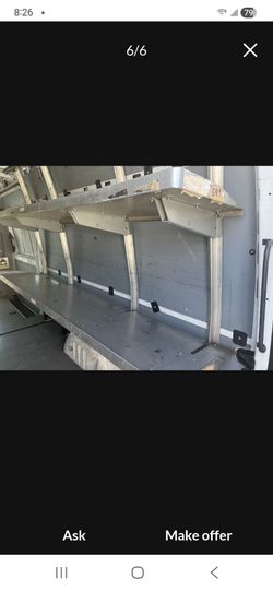 Shelfs for sprinter long size both side