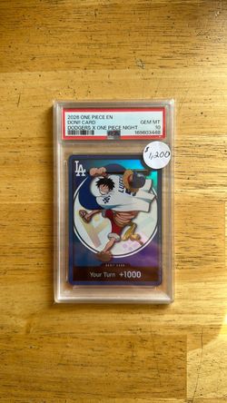 2026 ONE PIECE EN DON!! CARD DODGERS X ONE PIECE PSA 10 (GEM MINT)