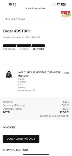  I AM CURIOUS HOODIE "CPFM FOR MOTM III"